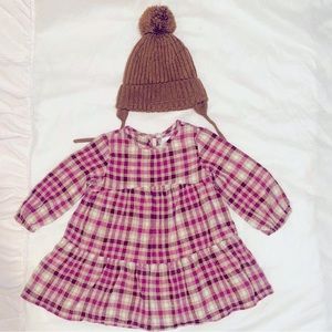 ZARA  Dress with ZARA Basic knit cap